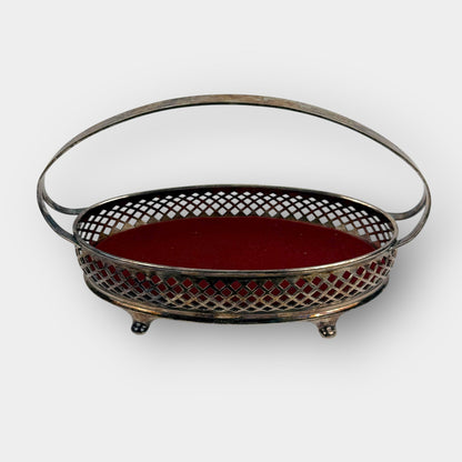 Vintage Silverplate Basket Dish