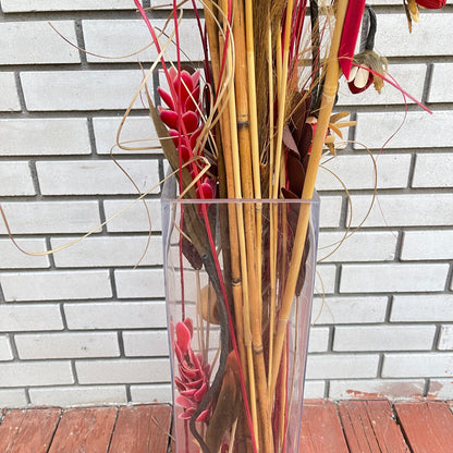 Floor vase with forals