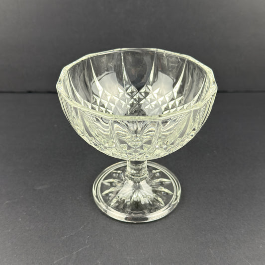 Pressed Glass Dessert Cup