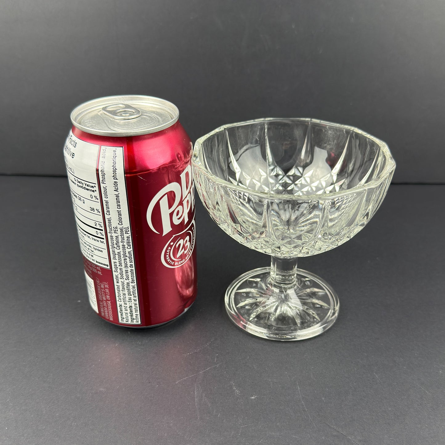 Pressed Glass Dessert Cup