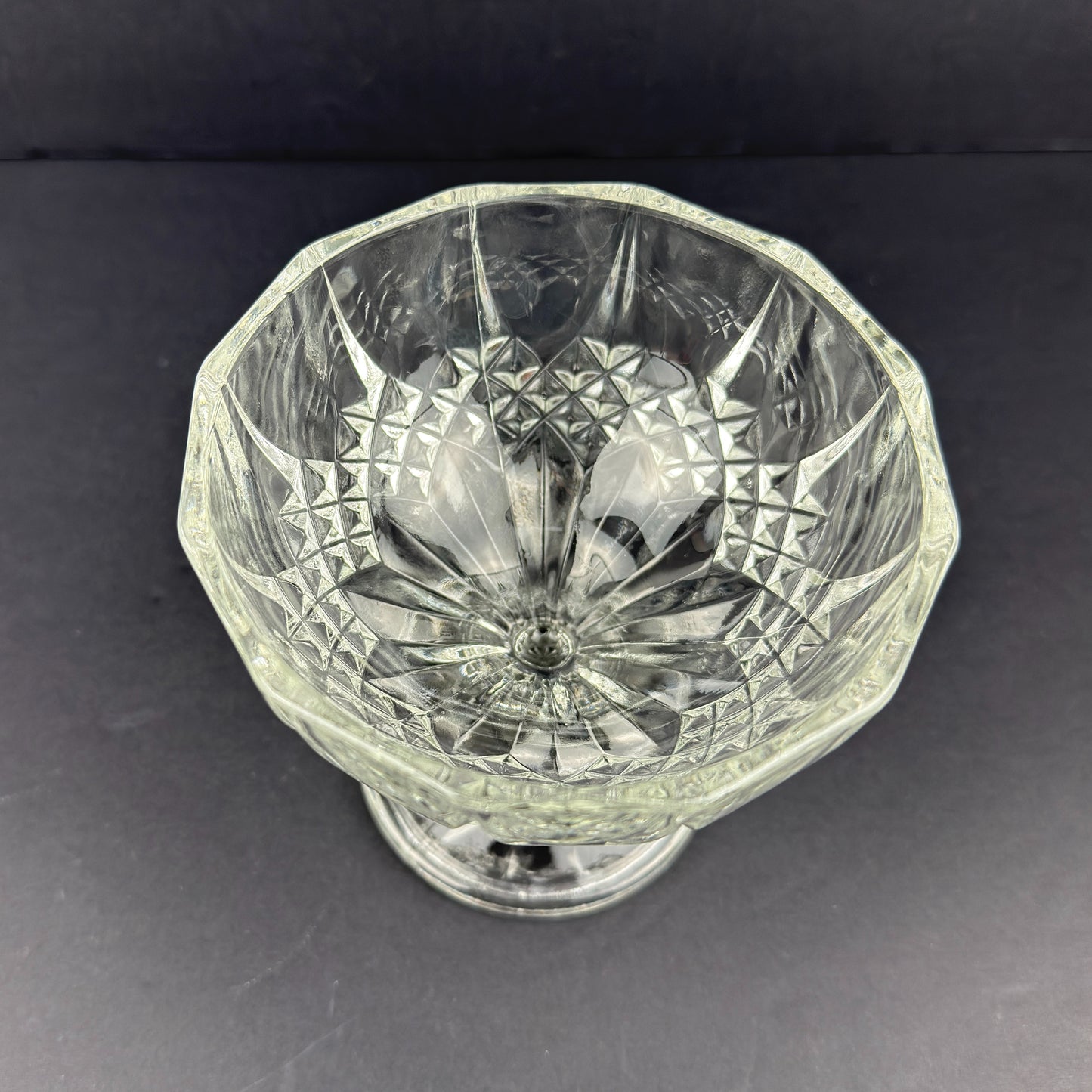 Pressed Glass Dessert Cup