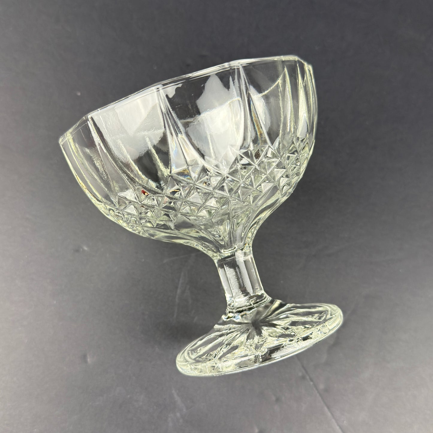 Pressed Glass Dessert Cup
