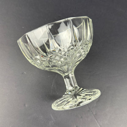 Pressed Glass Dessert Cup