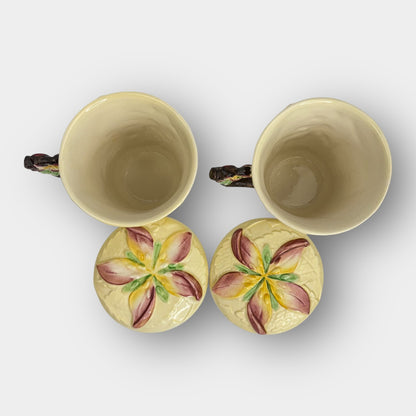 Carlton Ware lidded mugs pair
