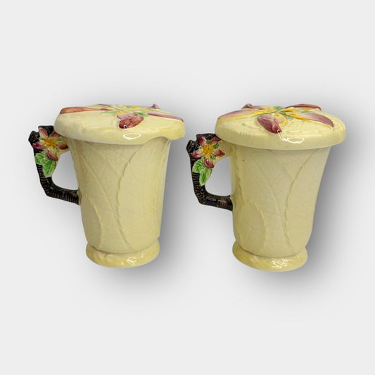 Carlton Ware lidded mugs pair