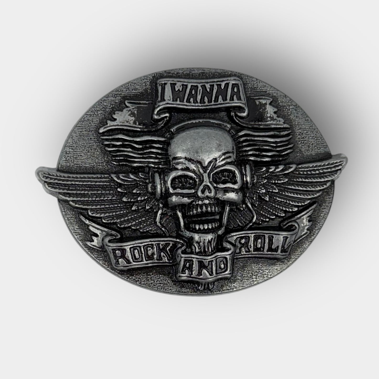Skull Wings Belt Buckle