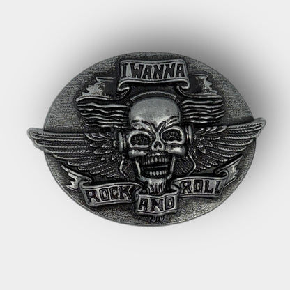 Skull Wings Belt Buckle