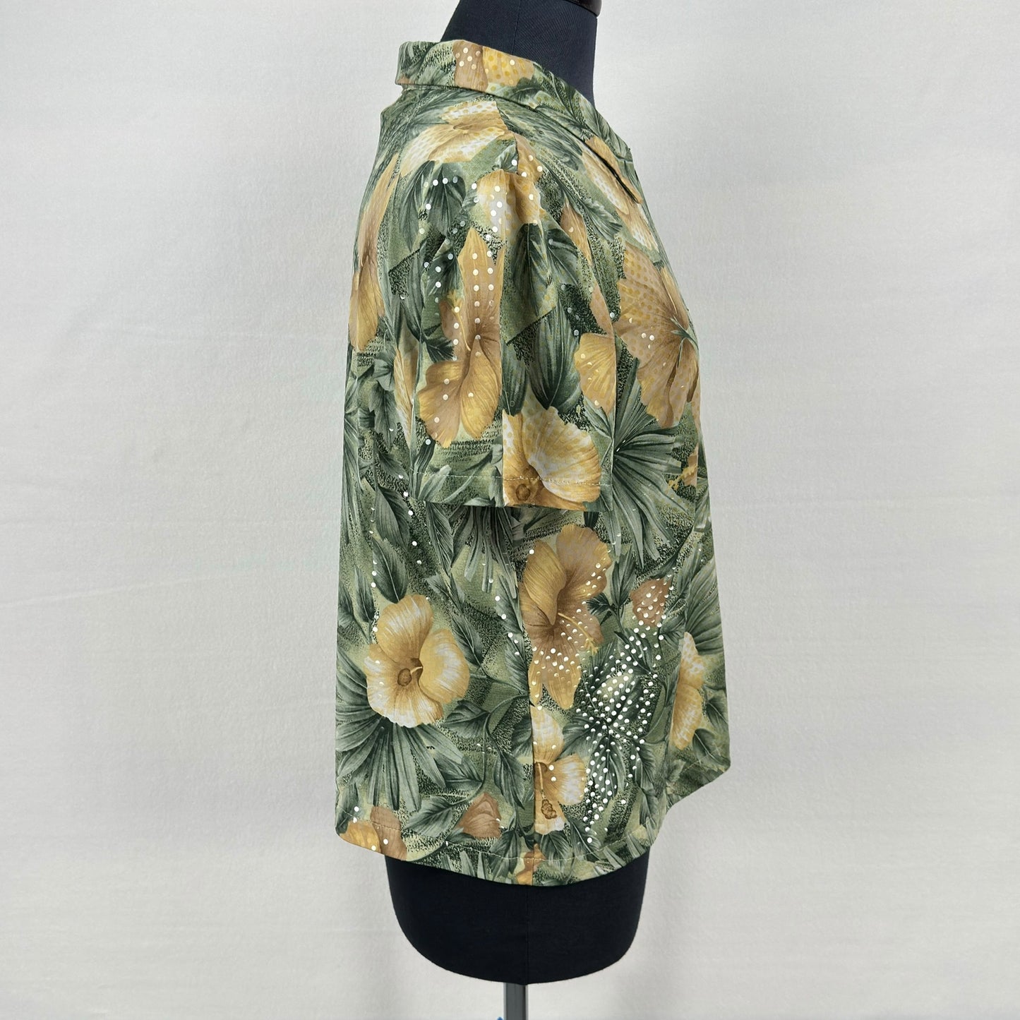 Selene floral camp shirt