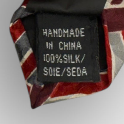 Albani geometric silk tie