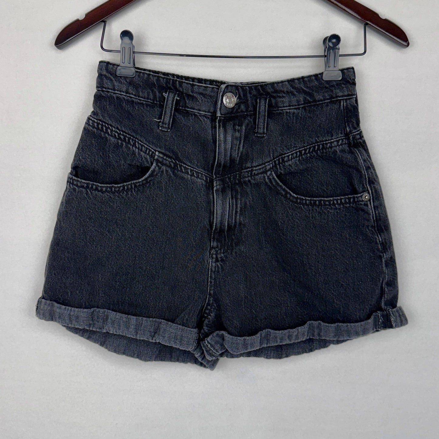 Zara High Rise Denim Shorts