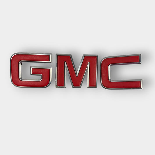 Red GMC Grille Emblem Badge