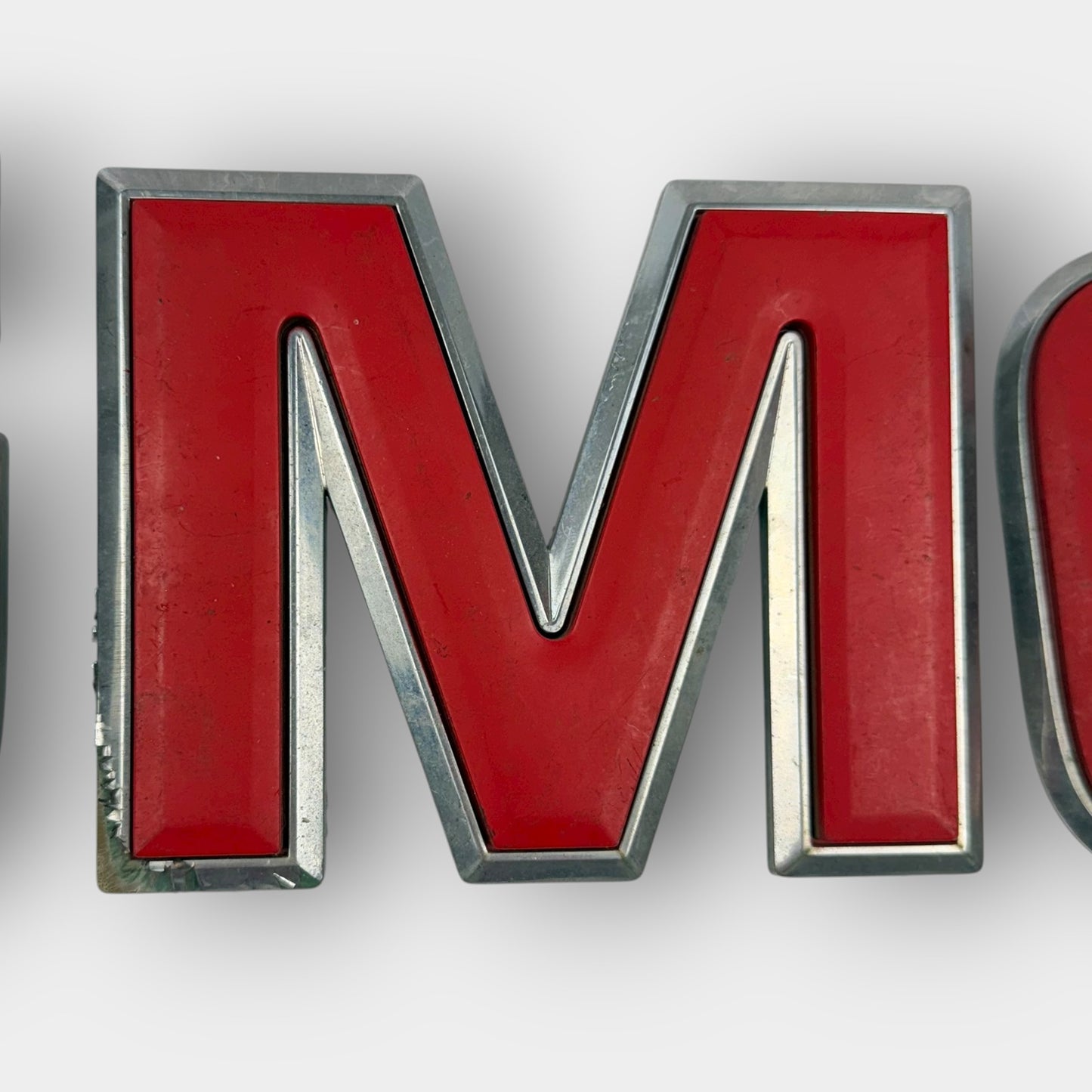 Red GMC Grille Emblem Badge
