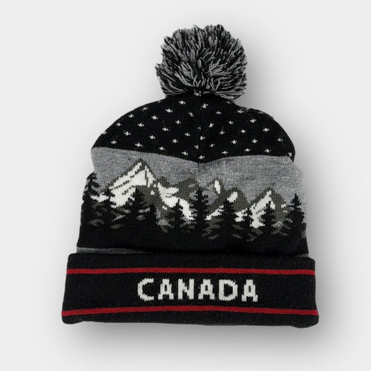 Canada Black Pom Beanie (7-12yr)