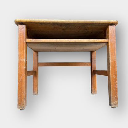 Vintage Solid Wood School Desk