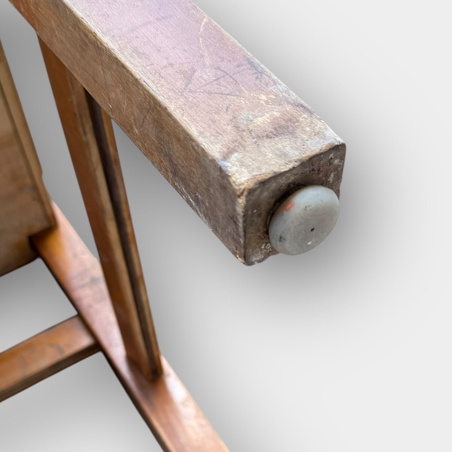 Vintage Solid Wood School Desk