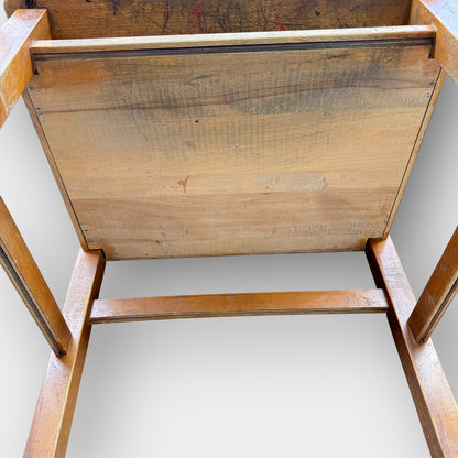 Vintage Solid Wood School Desk