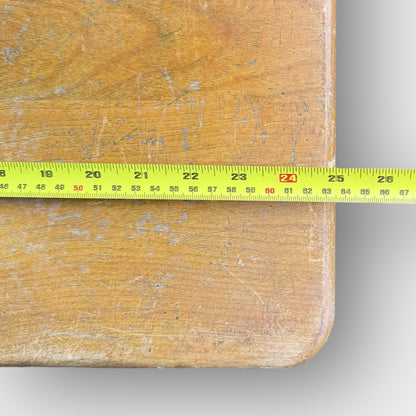 Vintage Solid Wood School Desk
