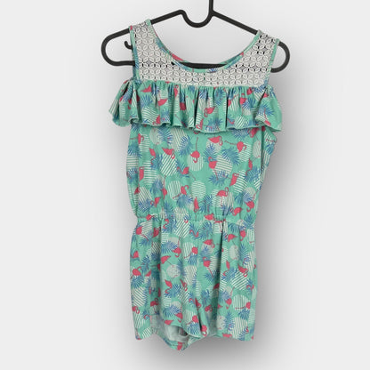 George lace ruffle romper
