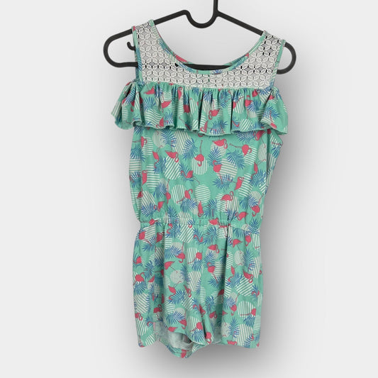 George lace ruffle romper
