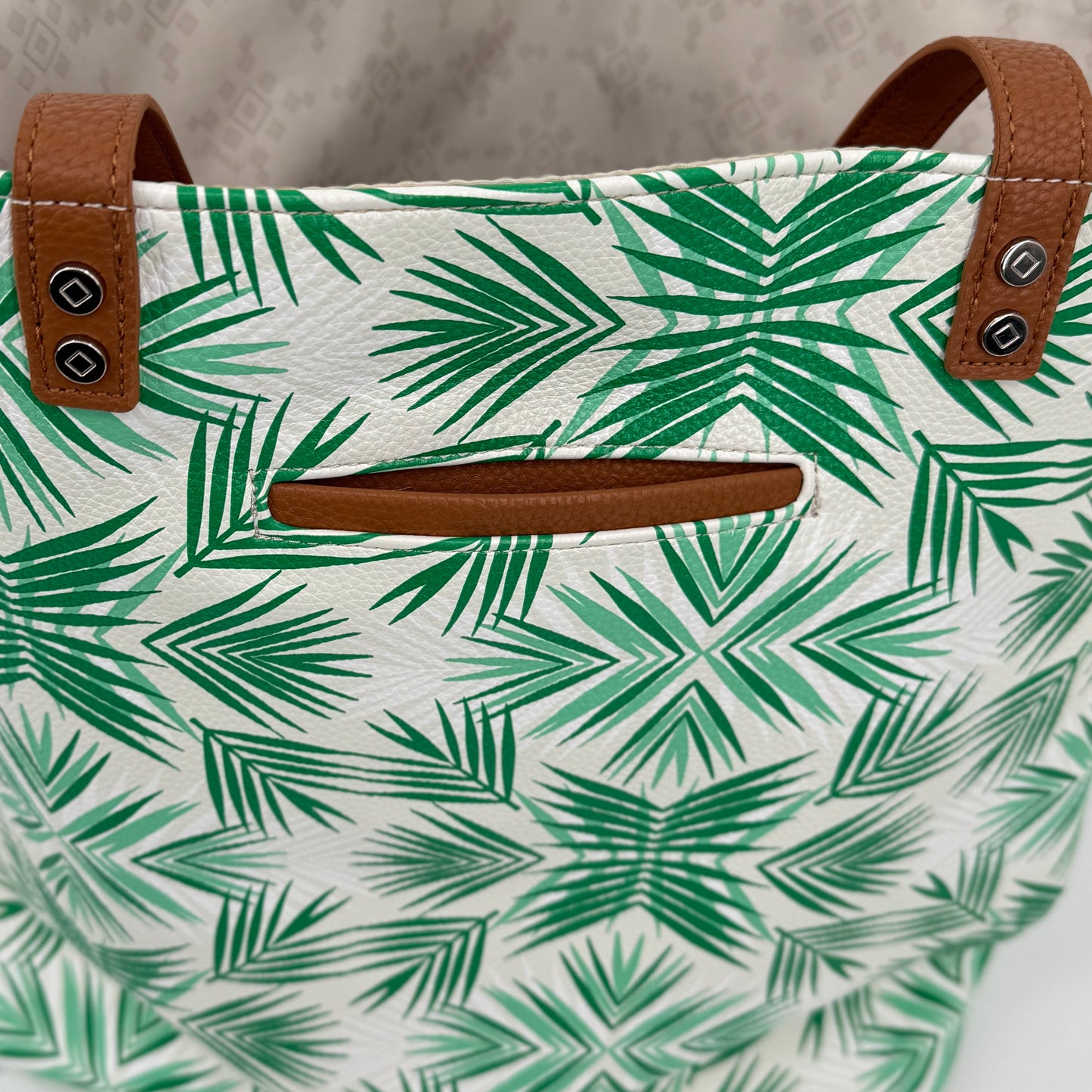 Thirty-One Palm Print Tote Bag