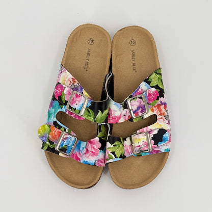 Ashley Blue Buckle Sandals (10)