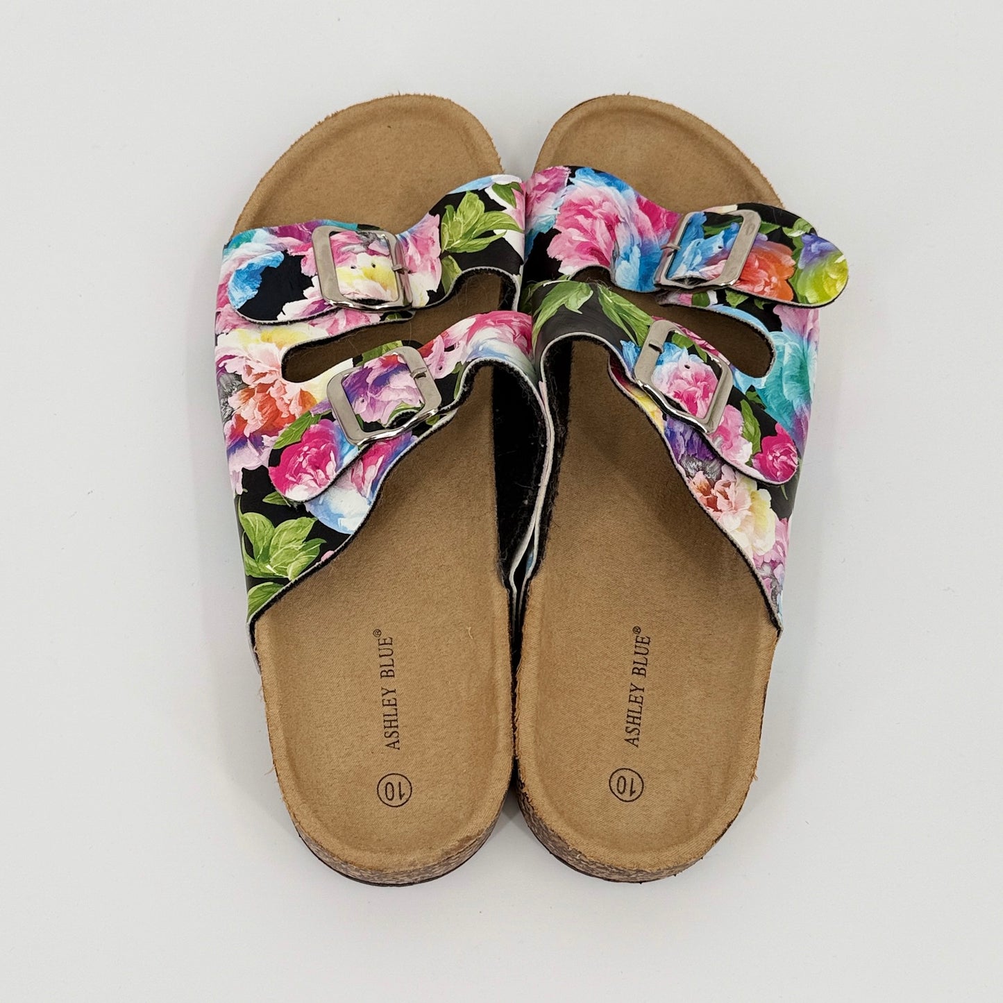 Ashley Blue Buckle Sandals (10)