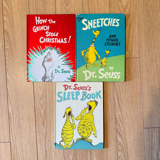 Vintage Dr. Seuss Book Lot of 3