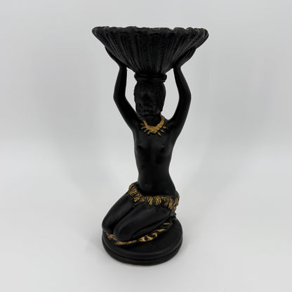 African Decor Bowl Figurine