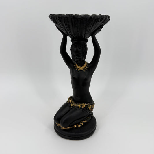 African Decor Bowl Figurine