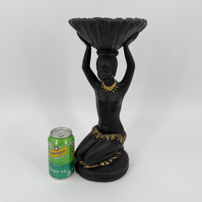 African Decor Bowl Figurine