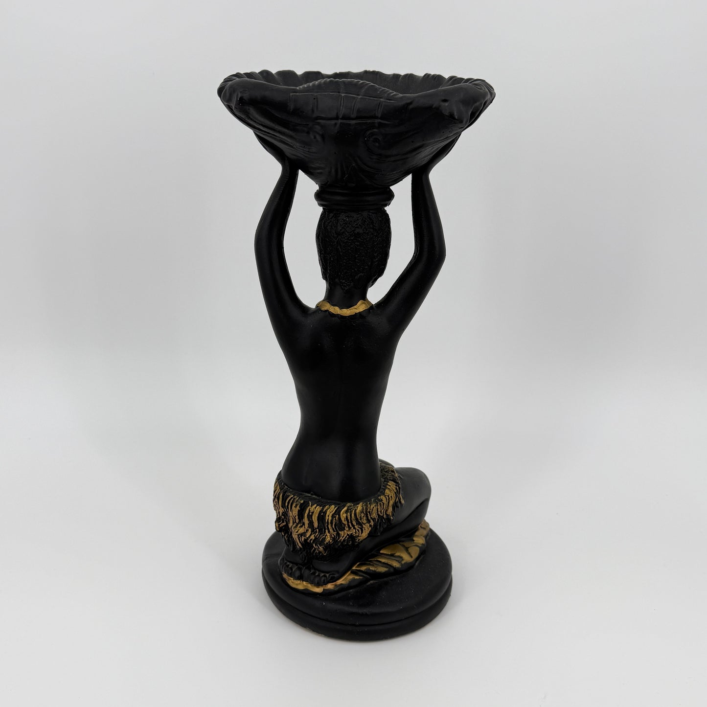 African Decor Bowl Figurine