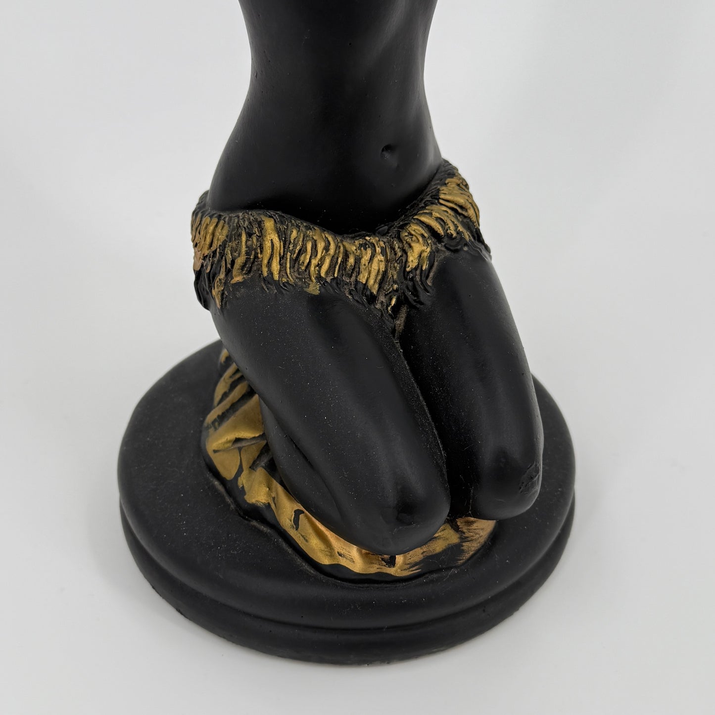 African Decor Bowl Figurine