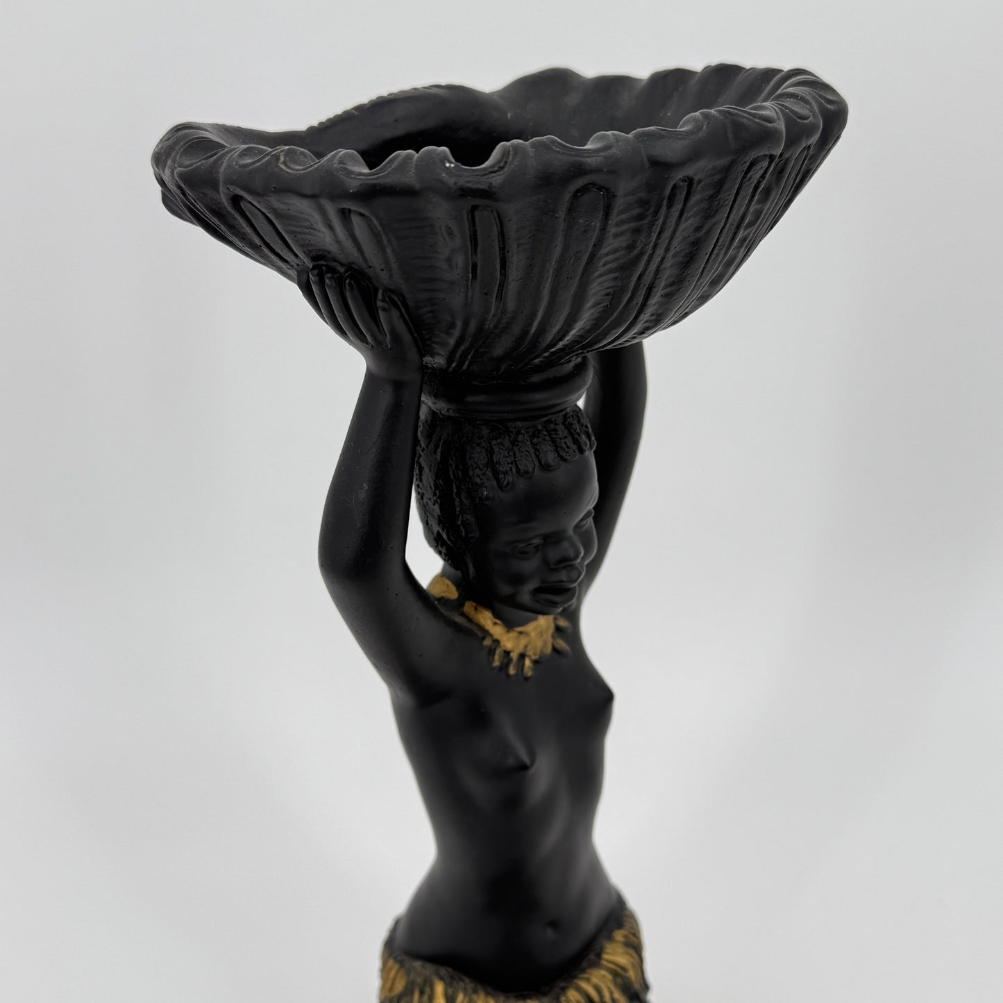 African Decor Bowl Figurine