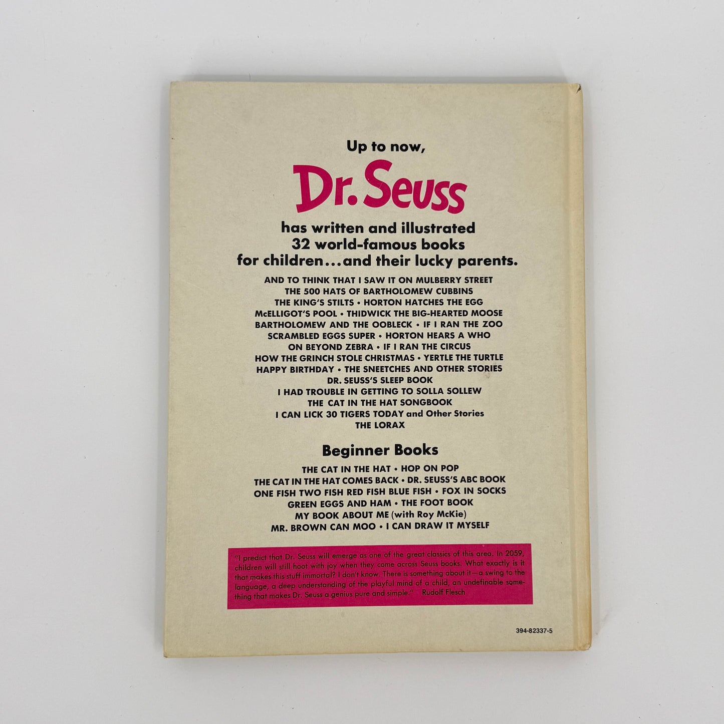 Dr Seuss Vintage Lorax Book