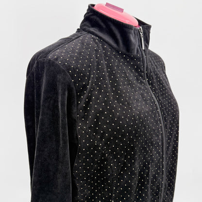 Alia Velour Zip Jacket