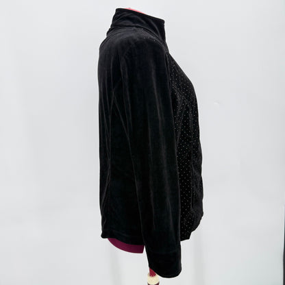 Alia Velour Zip Jacket