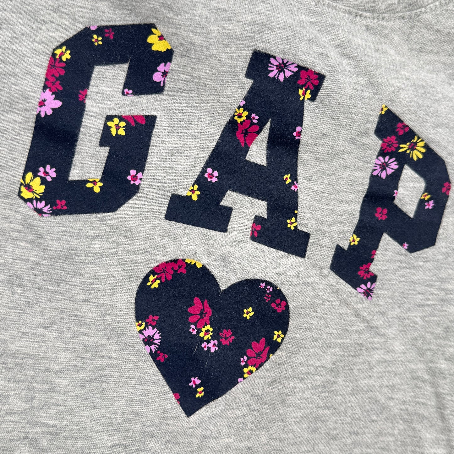 Gap Floral Logo Long Sleeve Tee
