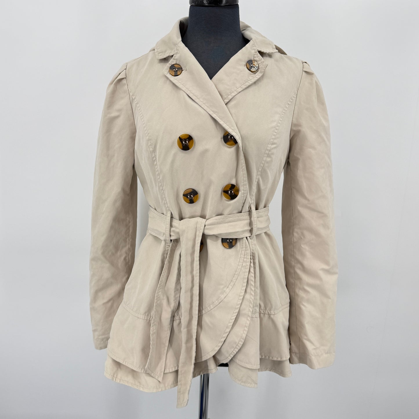 Bizz Girl Belted Trench Coat (M)