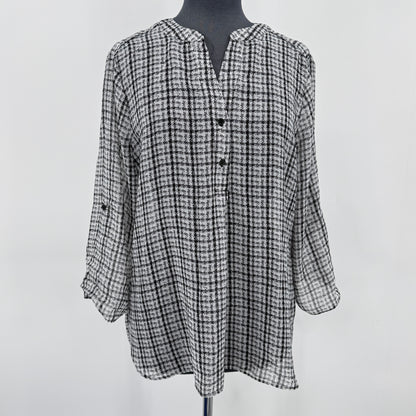 Lily Morgan Plaid Blouse