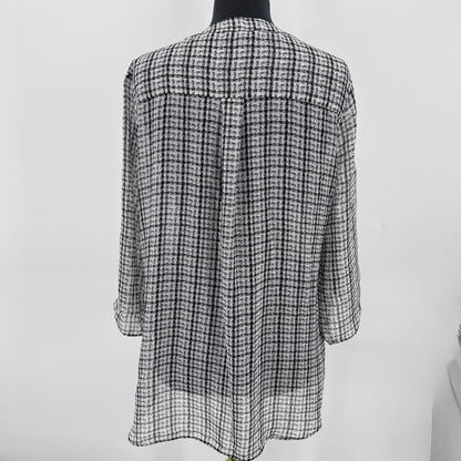 Lily Morgan Plaid Blouse