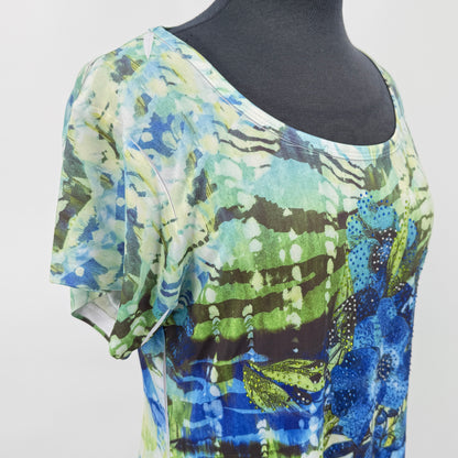 Creation Floral Rhinestone Tunic