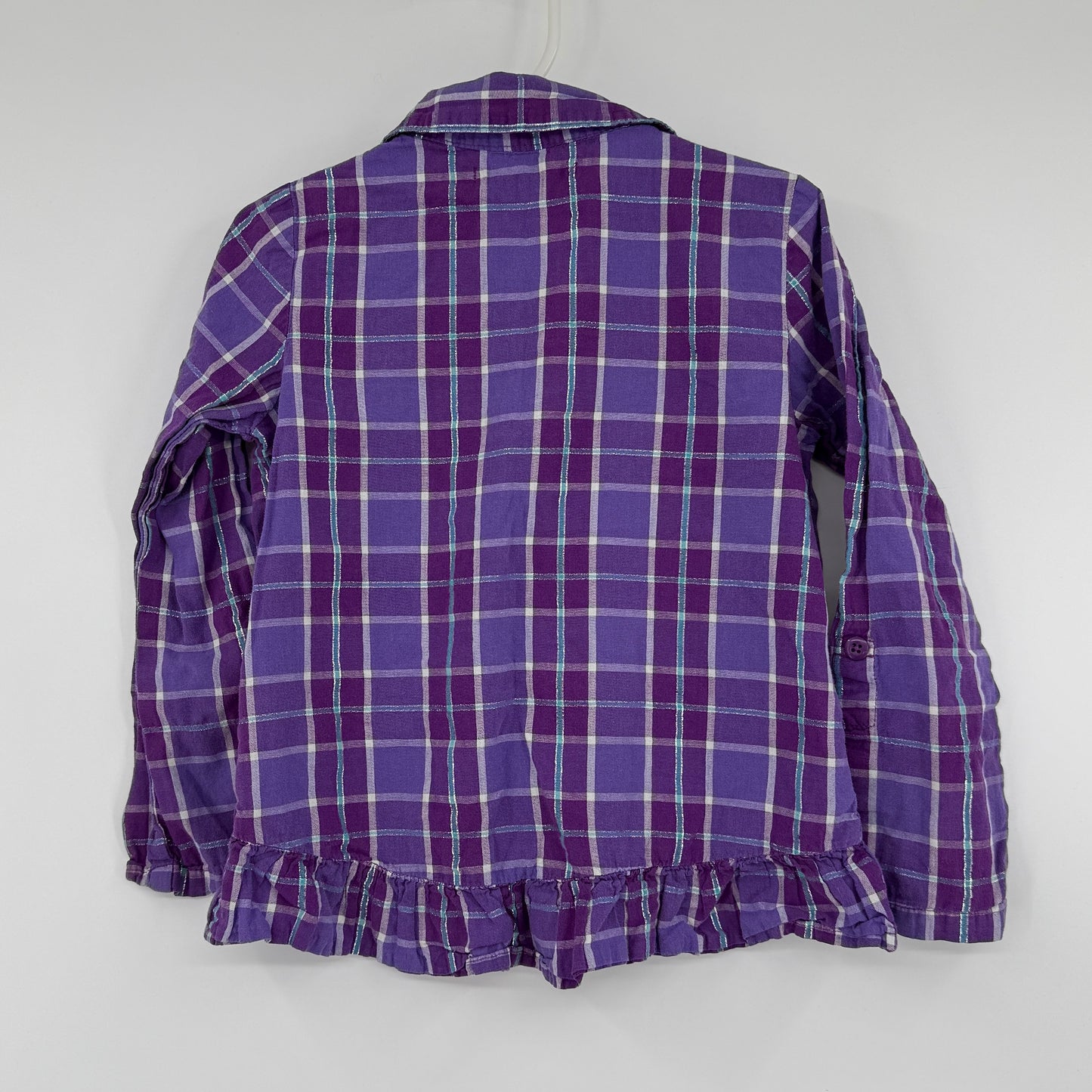 George Plaid Ruffle Shirt