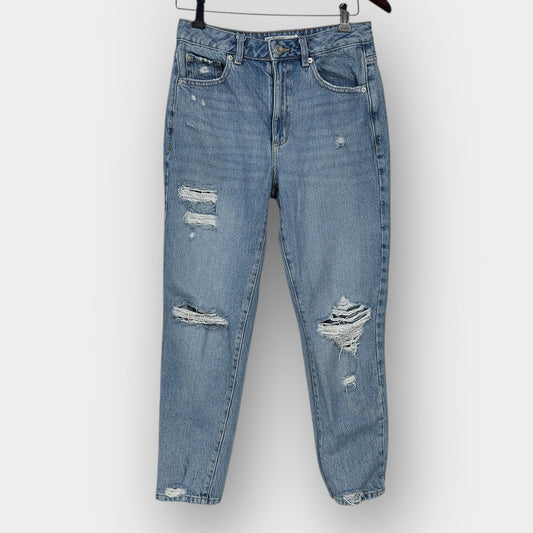 Garage Distressed Mom Jeans