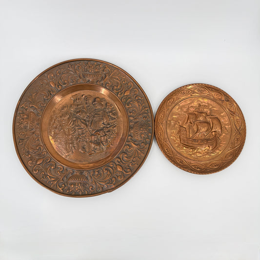 Vintage Copper Wall Plaques