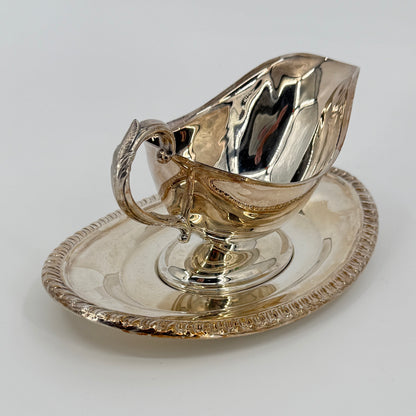 Wm A Rogers Silver Gravy Boat