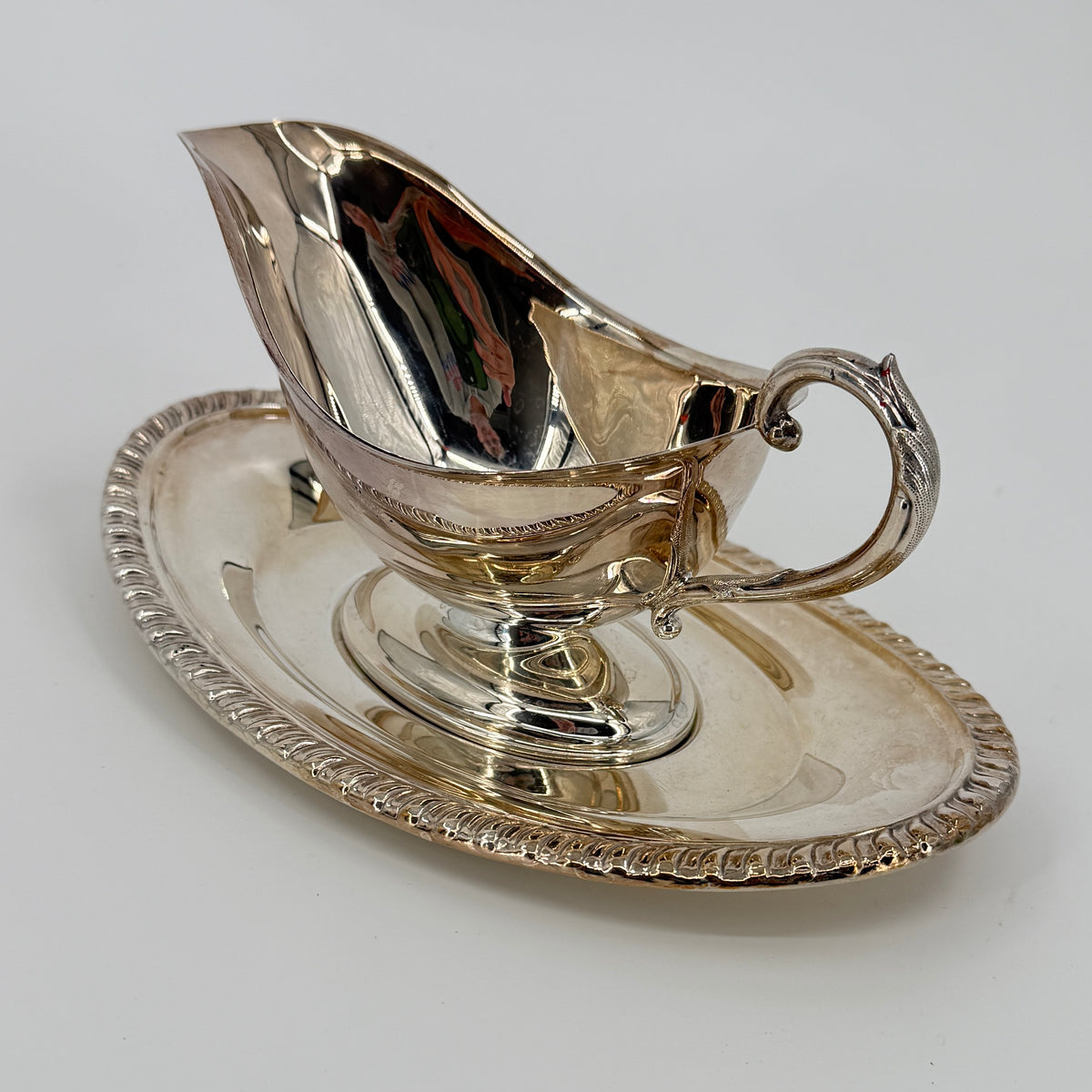 Wm A Rogers Silver Gravy Boat