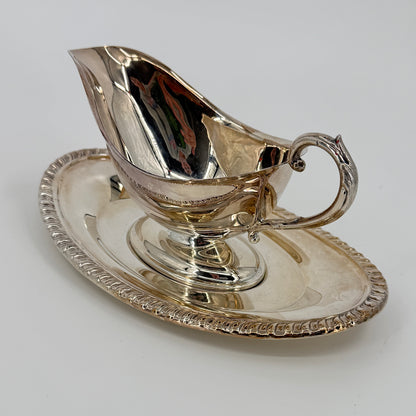Wm A Rogers Silver Gravy Boat