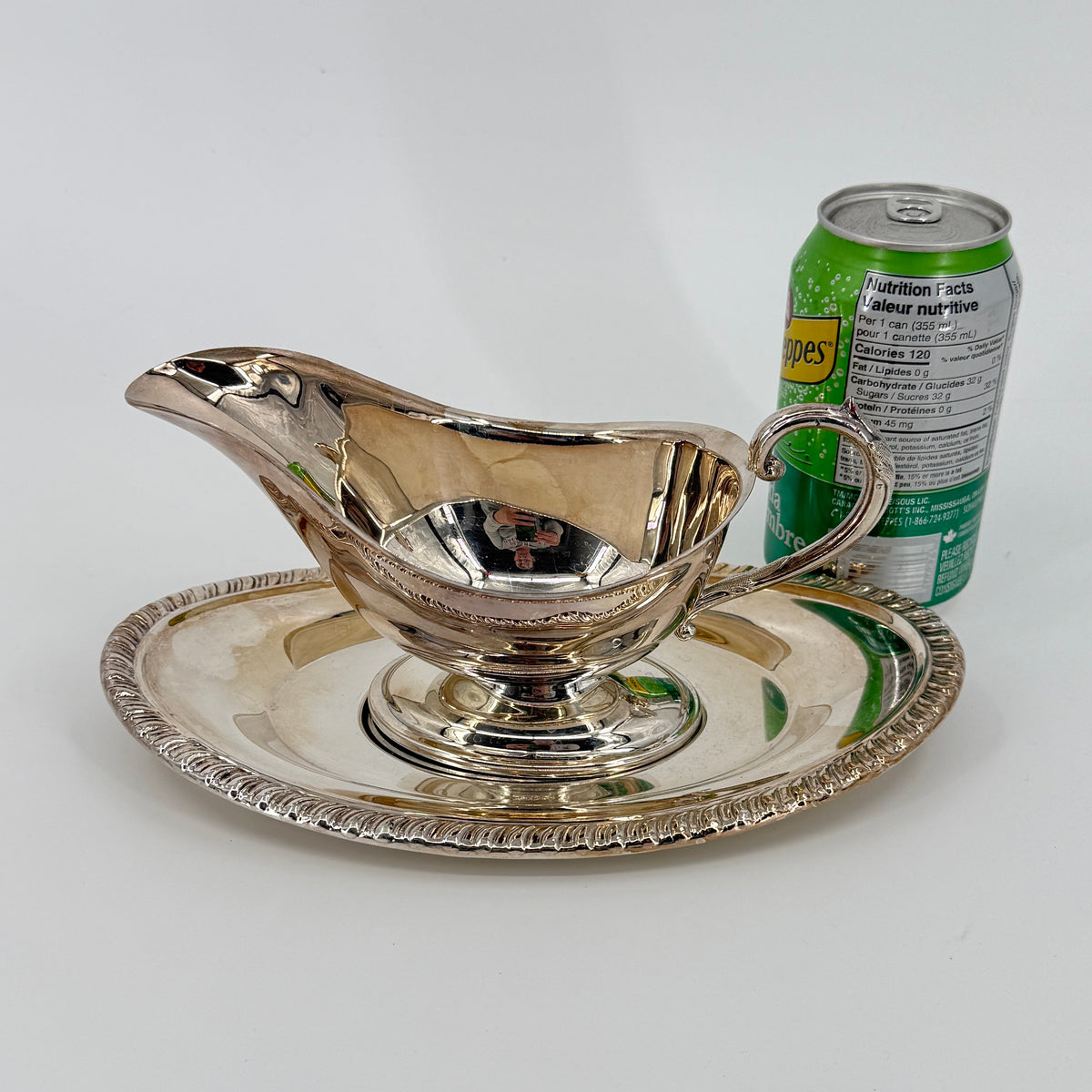 Wm A Rogers Silver Gravy Boat