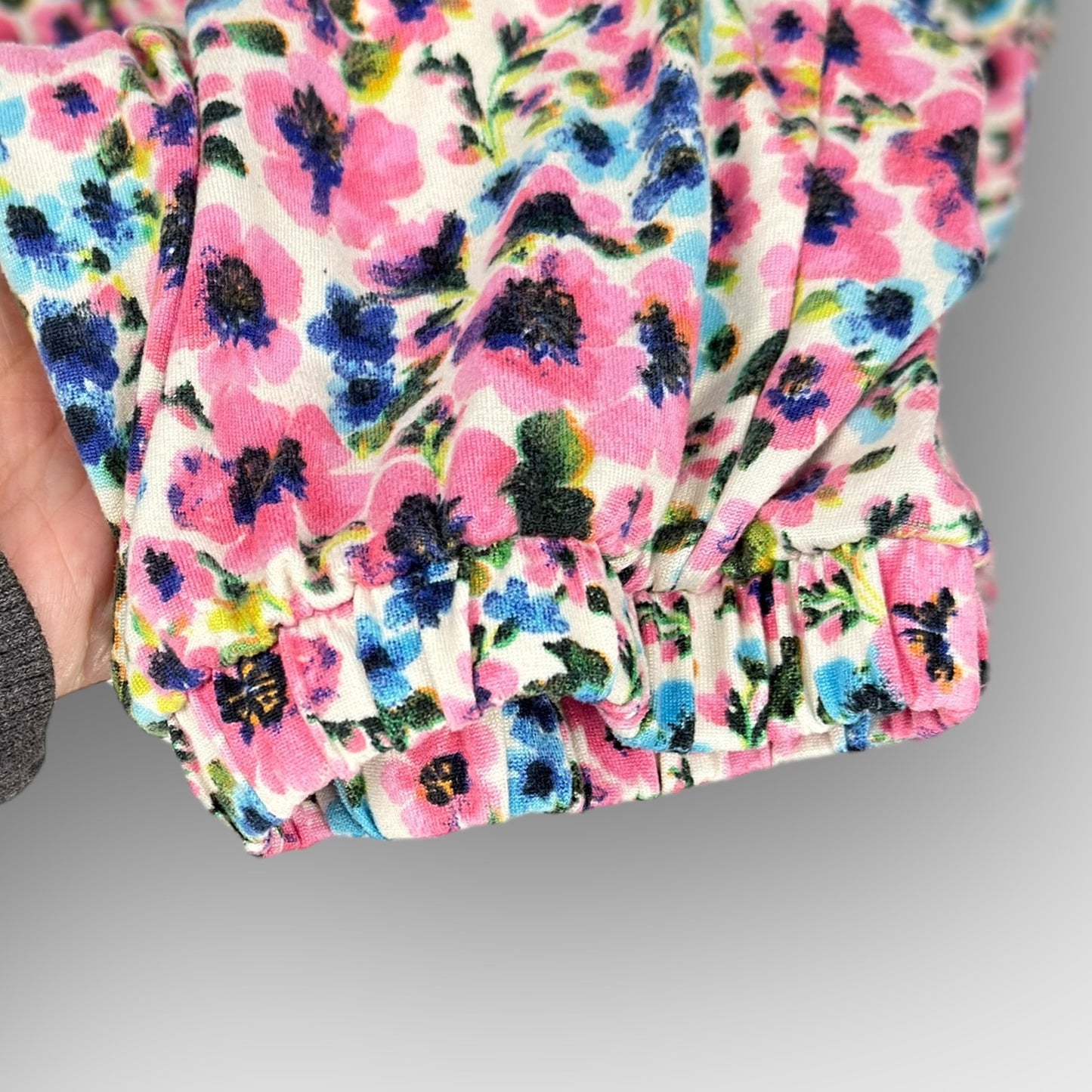 Floral Knit Jogger Pants