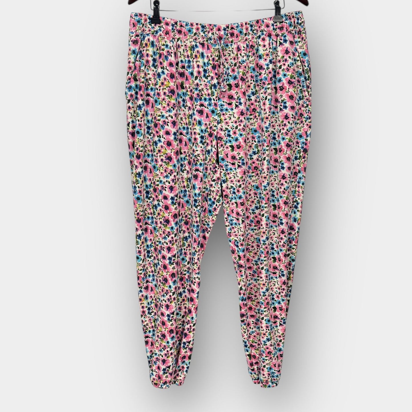 Floral Knit Jogger Pants